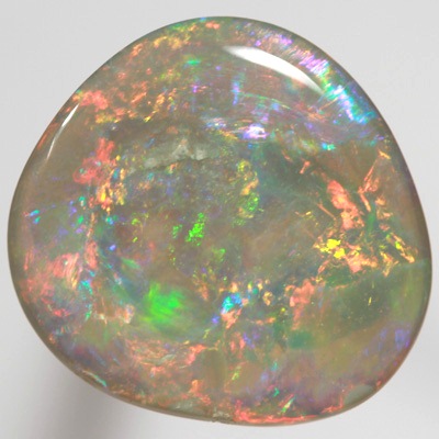 SOLID SEMI BLACK OPAL Gem quality! Very bright rolling flashes. SEE VIDEO
